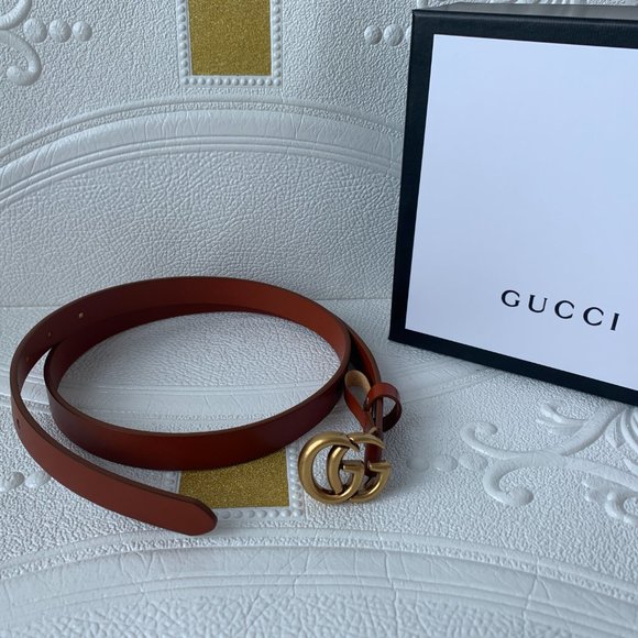 Leather belts with GG buckle main image 7